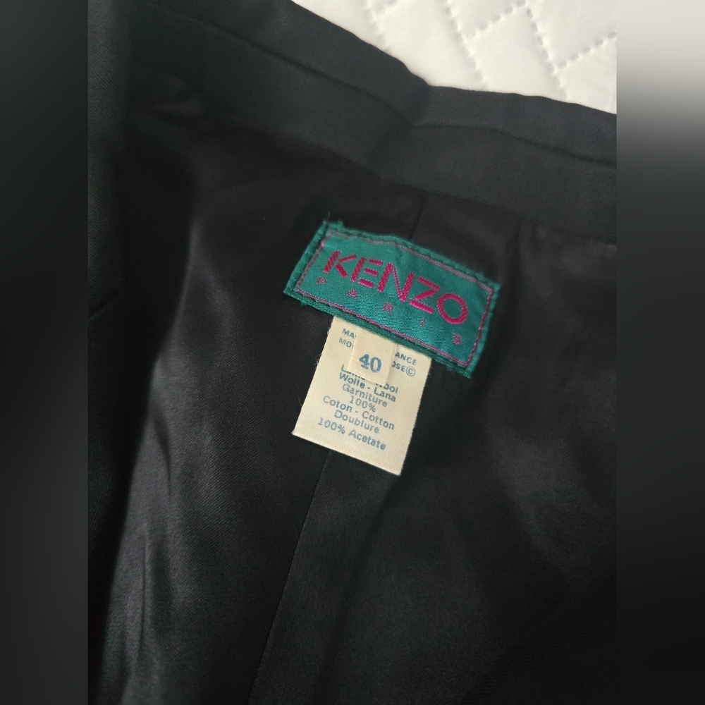 Kenzo Paris Vintage Women's Black Double-Breasted Blazer - Picture 5 of 11